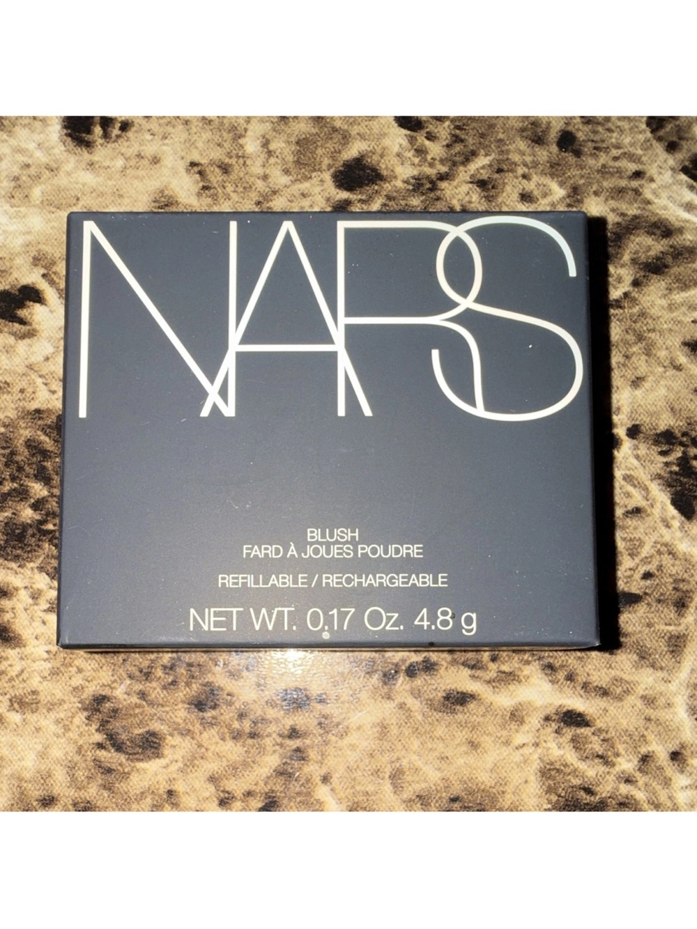 NARS Compact Case in Black with White Logo